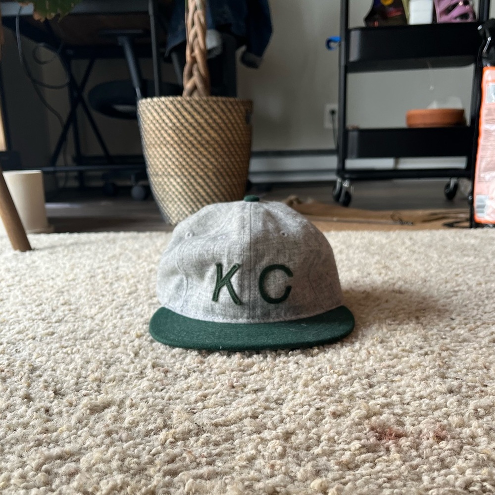 Baldwin KC Flatbill Hat in Green and Gray